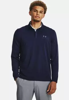 Молния PLAYOFF 1/4 Under Armour, футболка с длинными рукавами, тёмно-синий цвет