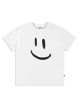 Molo футболка из органического хлопка с графичным принтом, белый