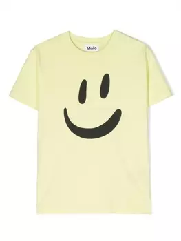 Molo футболка из органического хлопка с принтом, желтый