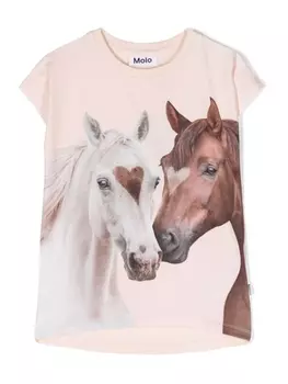 Molo футболка Ragnhilde из органического хлопка, нейтральный цвет