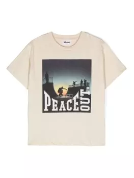 Molo футболка Riley из органического хлопка, нейтральный цвет