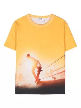 Molo футболка Riley с графичным принтом, желтый
