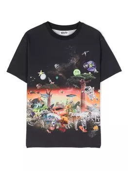 Molo футболка Rodney с графичным принтом, черный