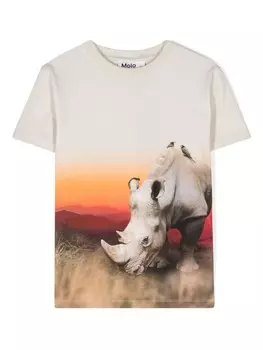 Molo футболка Roxo с графичным принтом, нейтральный цвет