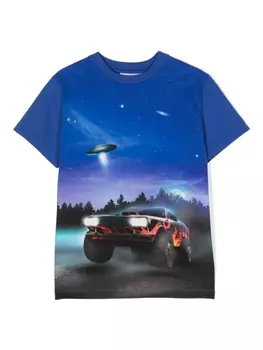 Molo футболка Roxo UFO из органического хлопка, синий