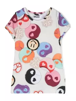 Molo футболка с принтом Rimona Yin Yang, нейтральный цвет