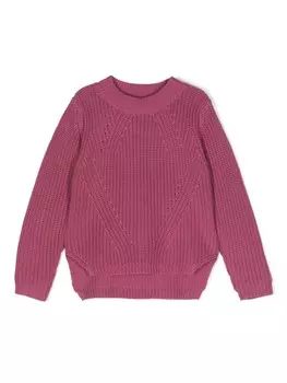 Molo хлопковый джемпер с боковыми разрезами, розовый