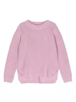 Molo хлопковый джемпер с боковыми разрезами, розовый