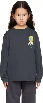 Molo Kids Черная футболка с длинными рукавами Rube