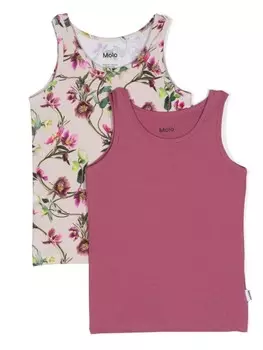 Molo комплект из двух топов с цветочным принтом, розовый