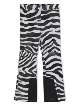 Molo лыжные брюки Harlie с зебровым принтом, белый