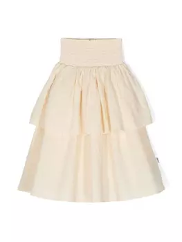 Molo многослойная юбка миди, нейтральный цвет