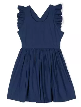 Molo платье Candidi из органического хлопка с оборками, синий