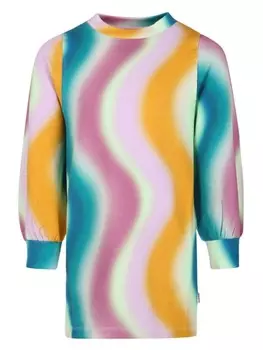 Molo платье Corvina с принтом Spray Waves, розовый