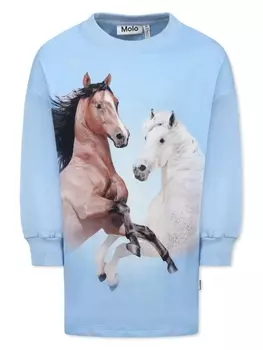 Molo платье из органического хлопка, синий