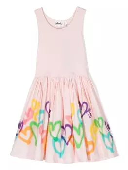 Molo платье миди Cassandra с принтом, розовый