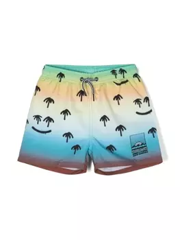 Molo плавки-шорты Niko с графичным принтом, желтый