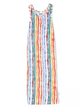 Molo полосатое платье без рукавов, синий
