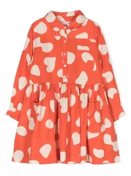 Molo расклешенное платье с принтом, красный