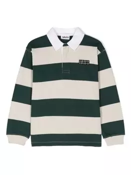 Molo рубашка поло Relz в полоску, нейтральный цвет