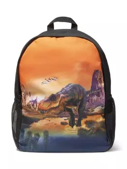 Molo рюкзак с принтом T-Rex, черный