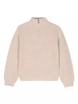 Molo шерстяной джемпер Gretta на молнии, нейтральный цвет