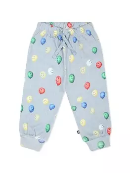 Molo спортивные штаны с графическим принтом, синий