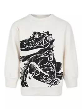 Molo толстовка из органического хлопка с графическим принтом, белый