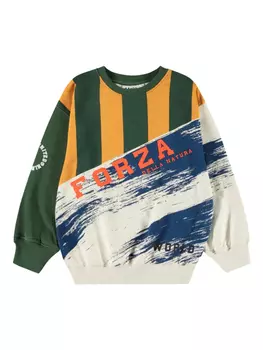 Molo толстовка из органического хлопка с графичным принтом, зеленый