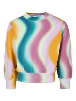 Molo толстовка из органического хлопка с волнистым принтом, розовый