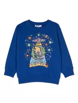 Molo толстовка Magni с графичным принтом, синий