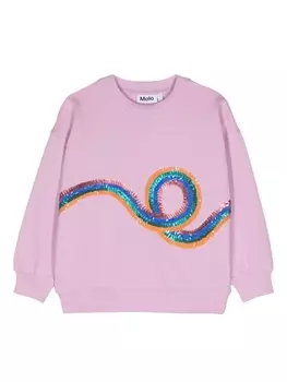 Molo толстовка с пайетками, розовый