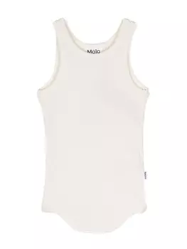 Molo топ в рубчик, белый