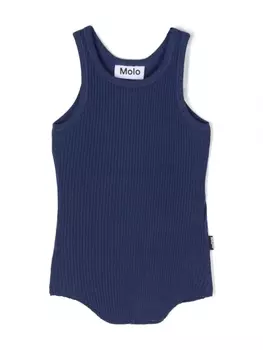 Molo топ в рубчик, синий