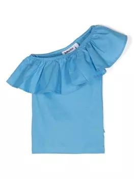 Molo трикотажный топ с оборками, синий