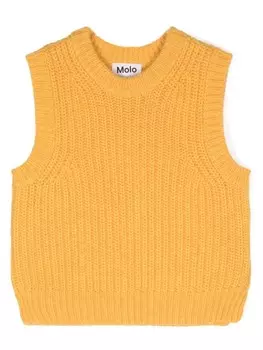 Molo вязаный жилет Gilberte, желтый
