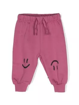 Molo зауженные брюки с принтом, розовый