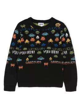 Molo жаккардовый джемпер Barri, черный