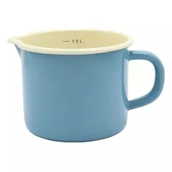 Молочник Karl Krger с носиком и внутренней шкалой 12см синий, 1 л, мл, синий, 120 мм, 1 шт Karl Krueger