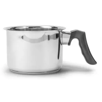 МОЛОЧНИК Кастрюля из нержавеющей стали, кастрюля для приготовления соуса, кастрюля для молока, 1 л, FLORINA