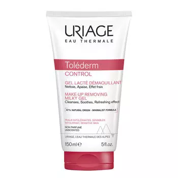 Молочный гель для снятия макияжа Uriage Tolederm, 150 мл