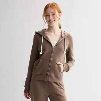 Молодежная базовая худи на молнии So, цвет beau brown