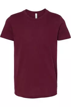 Молодежная футболка BELLA + CANVAS, бордовый