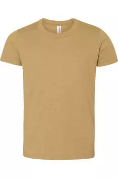 Молодежная футболка BELLA + CANVAS, цвет mustard