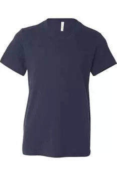 Молодежная футболка BELLA + CANVAS, темно-синий