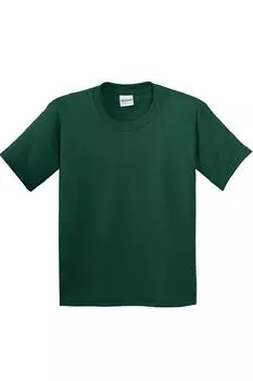 Молодежная футболка из плотного хлопка Gildan, зеленый