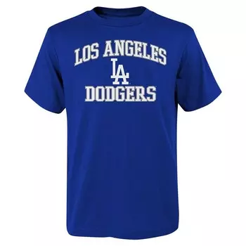 Молодежная футболка Royal Los Angeles Dodgers Heart & Soul Outerstuff, цвет Lad Blue