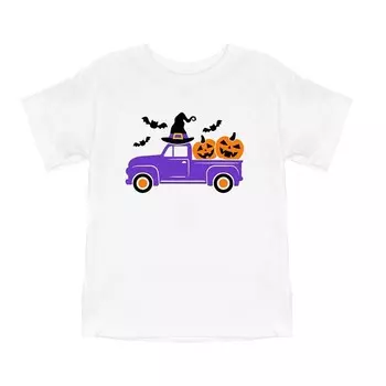 Молодежная футболка с короткими рукавами и рисунком Witch Farm Truck Truck The Juniper Shop, белый