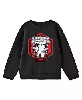 Молодежная футболка с круглым вырезом и длинными рукавами для мальчиков Dungeons & Dragons, черный