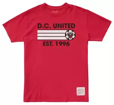 Молодежная футболка в стиле ретро DC United True Red Retro Brand